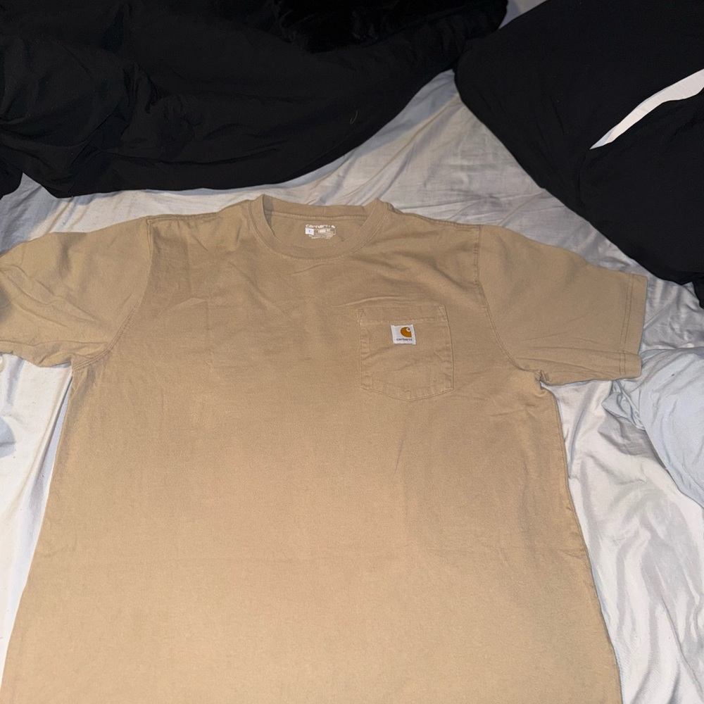 Carhartt Men's Tan Short Sleeve Shirt